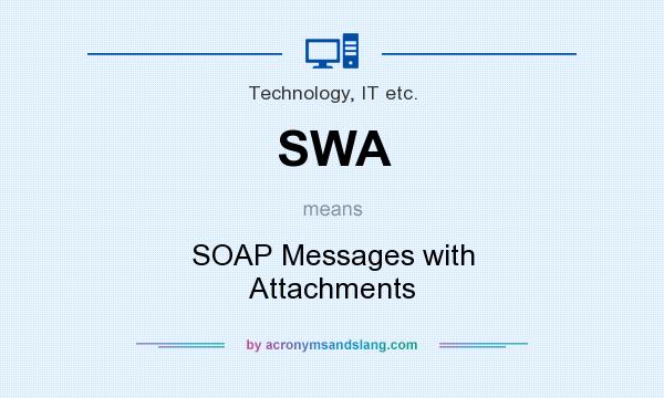 What does SWA mean? It stands for SOAP Messages with Attachments