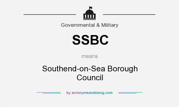 What does SSBC mean? It stands for Southend-on-Sea Borough Council