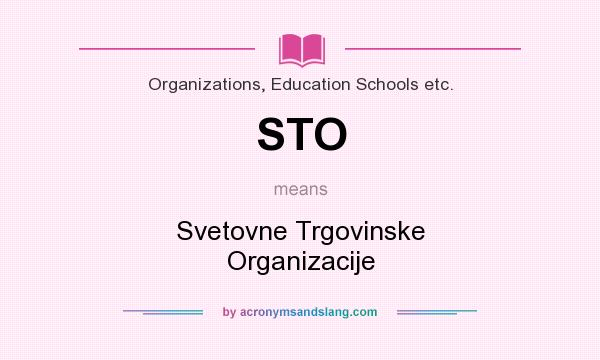 What does STO mean? It stands for Svetovne Trgovinske Organizacije