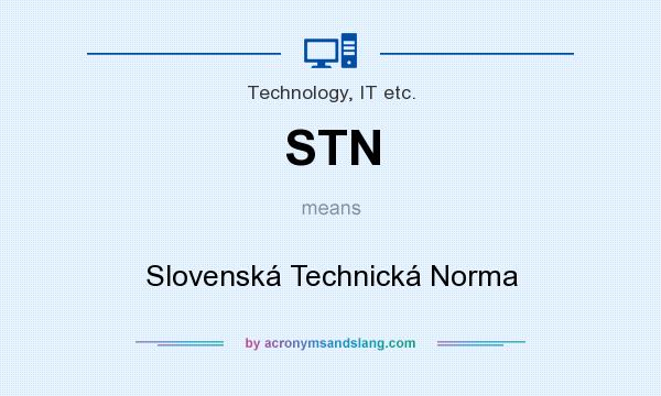 What does STN mean? It stands for Slovenská Technická Norma