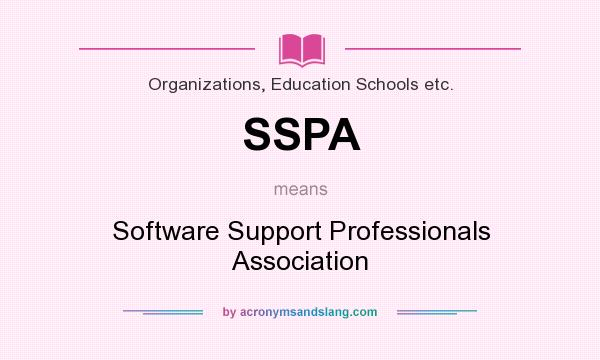 What does SSPA mean? It stands for Software Support Professionals Association