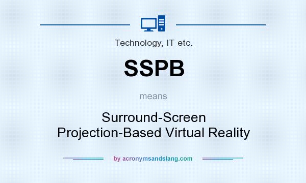 What does SSPB mean? It stands for Surround-Screen Projection-Based Virtual Reality