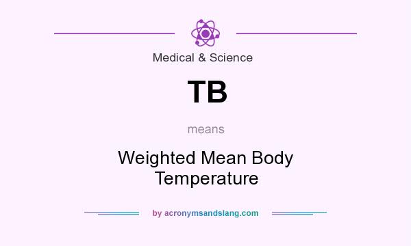 What does TB mean? It stands for Weighted Mean Body Temperature