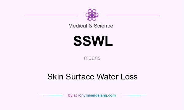 What does SSWL mean? It stands for Skin Surface Water Loss