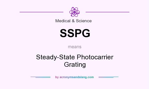 What does SSPG mean? It stands for Steady-State Photocarrier Grating
