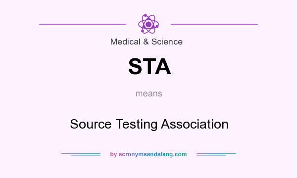 What does STA mean? It stands for Source Testing Association