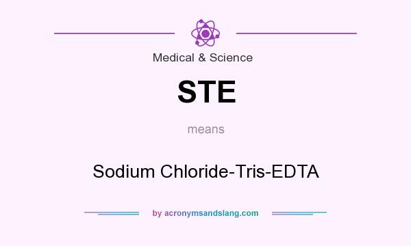 What does STE mean? It stands for Sodium Chloride-Tris-EDTA
