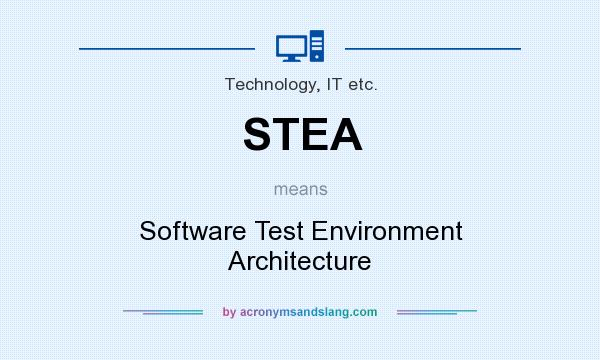 What does STEA mean? It stands for Software Test Environment Architecture