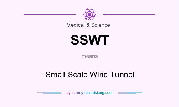 What does SSWT mean? It stands for Small Scale Wind Tunnel