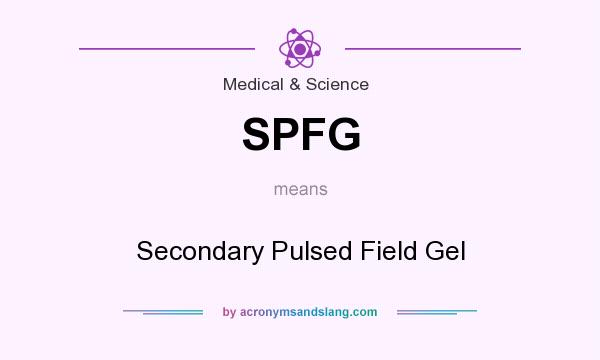 What does SPFG mean? It stands for Secondary Pulsed Field Gel