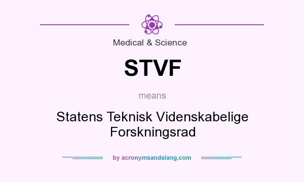What does STVF mean? It stands for Statens Teknisk Videnskabelige Forskningsrad