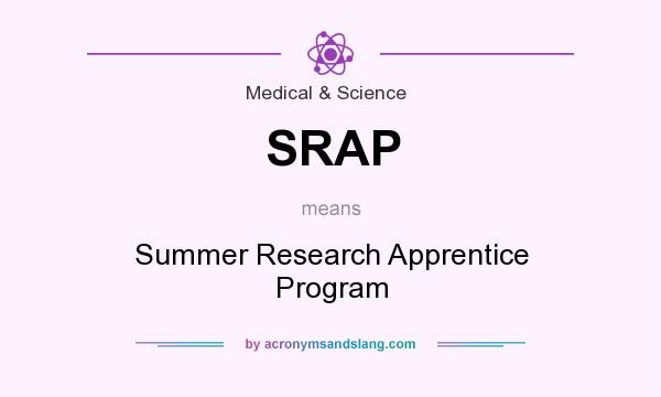 What does SRAP mean? It stands for Summer Research Apprentice Program