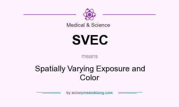 What does SVEC mean? It stands for Spatially Varying Exposure and Color