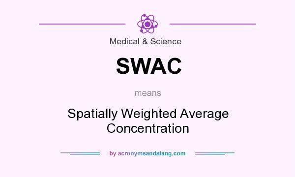 What does SWAC mean? It stands for Spatially Weighted Average Concentration