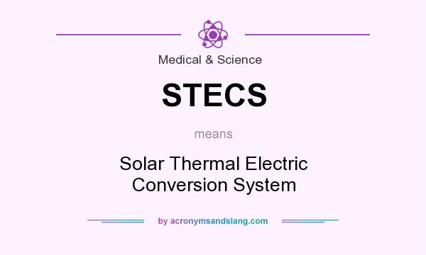 What does STECS mean? It stands for Solar Thermal Electric Conversion System