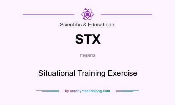 What does STX mean? It stands for Situational Training Exercise