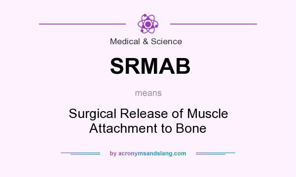 What does SRMAB mean? It stands for Surgical Release of Muscle Attachment to Bone