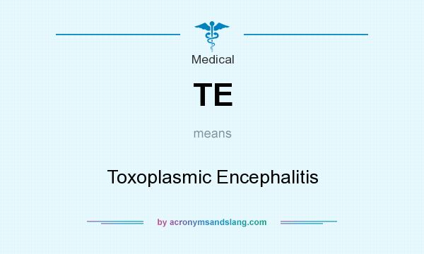 What does TE mean? It stands for Toxoplasmic Encephalitis
