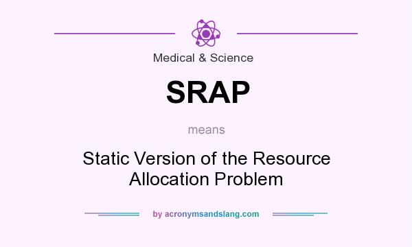 What does SRAP mean? It stands for Static Version of the Resource Allocation Problem