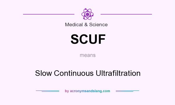 What does SCUF mean? It stands for Slow Continuous Ultrafiltration