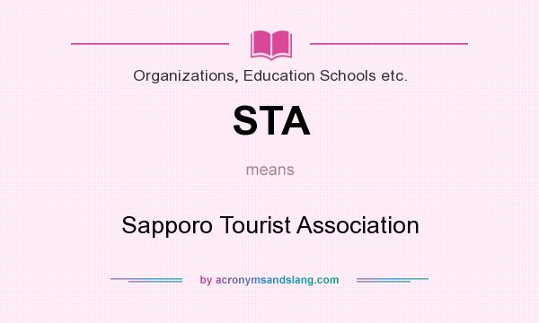 What does STA mean? It stands for Sapporo Tourist Association