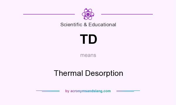 What does TD mean? It stands for Thermal Desorption