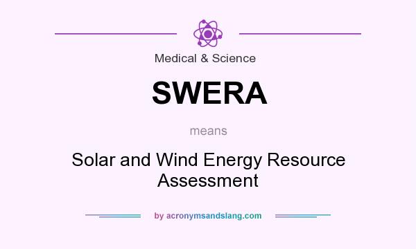 What does SWERA mean? It stands for Solar and Wind Energy Resource Assessment