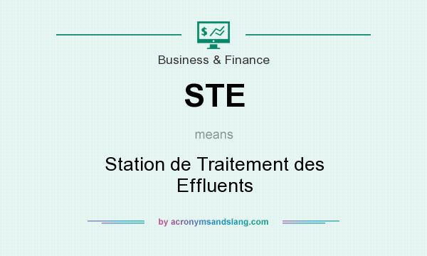 What does STE mean? It stands for Station de Traitement des Effluents