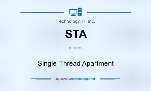 What does STA mean? It stands for Single-Thread Apartment