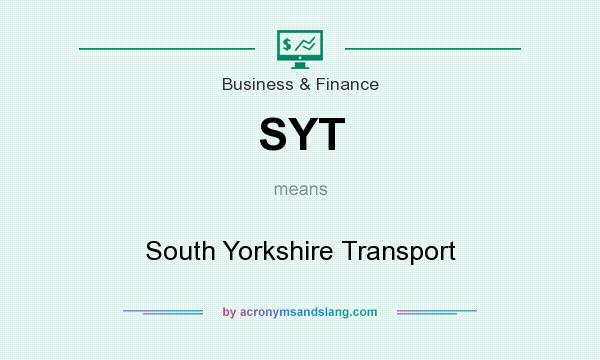 What does SYT mean? It stands for South Yorkshire Transport