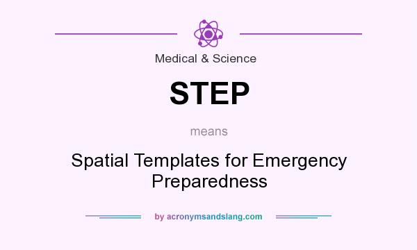 What does STEP mean? It stands for Spatial Templates for Emergency Preparedness