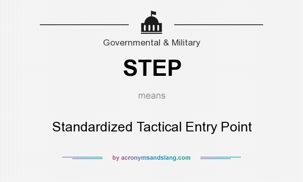 What does STEP mean? It stands for Standardized Tactical Entry Point