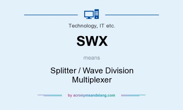 What does SWX mean? It stands for Splitter / Wave Division Multiplexer