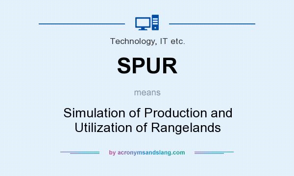 What does SPUR mean? It stands for Simulation of Production and Utilization of Rangelands