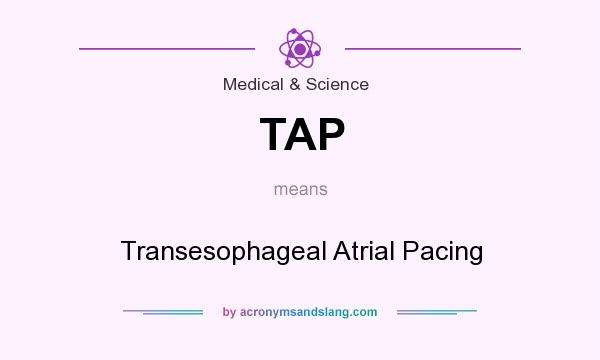 What does TAP mean? It stands for Transesophageal Atrial Pacing