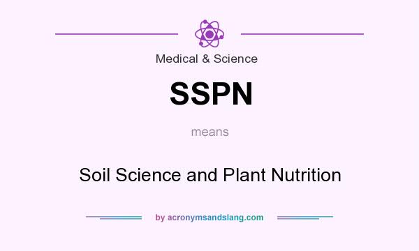 What does SSPN mean? It stands for Soil Science and Plant Nutrition