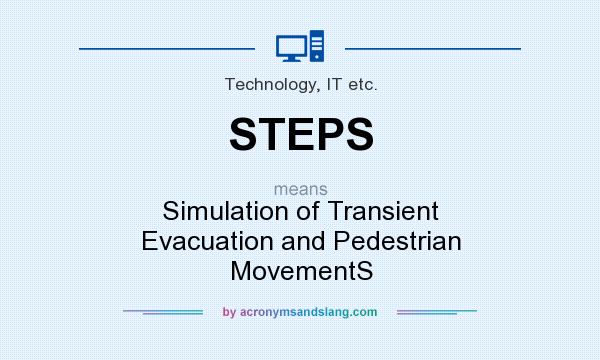 What does STEPS mean? It stands for Simulation of Transient Evacuation and Pedestrian MovementS