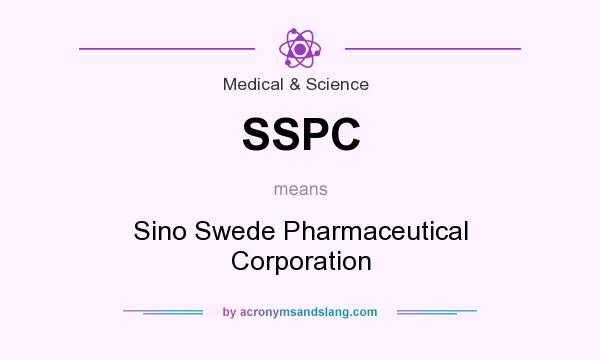 What does SSPC mean? It stands for Sino Swede Pharmaceutical Corporation