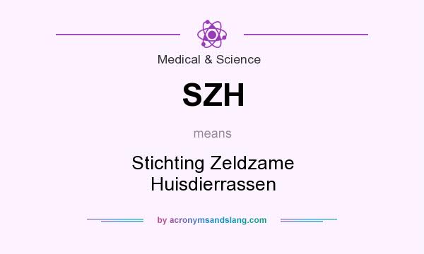 What does SZH mean? It stands for Stichting Zeldzame Huisdierrassen