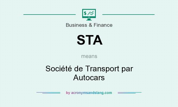What does STA mean? It stands for Société de Transport par Autocars
