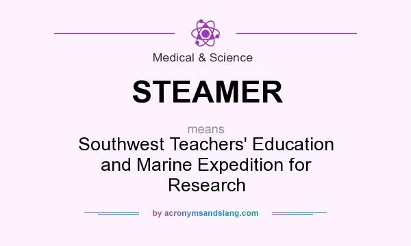 What does STEAMER mean? It stands for Southwest Teachers` Education and Marine Expedition for Research
