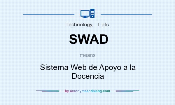 What does SWAD mean? It stands for Sistema Web de Apoyo a la Docencia