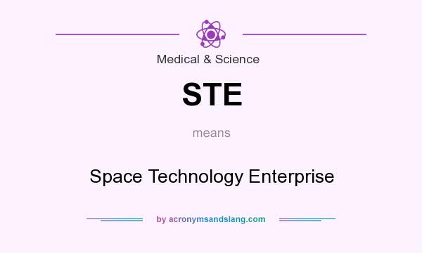 What does STE mean? It stands for Space Technology Enterprise