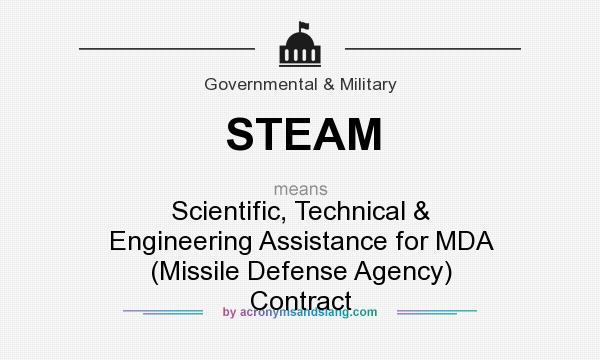 What does STEAM mean? It stands for Scientific, Technical & Engineering Assistance for MDA (Missile Defense Agency) Contract
