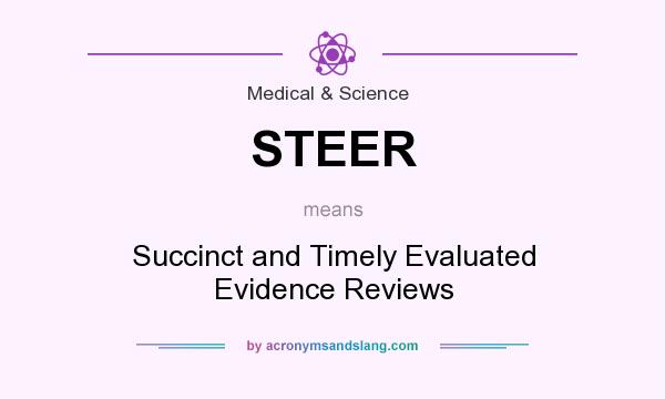 What does STEER mean? It stands for Succinct and Timely Evaluated Evidence Reviews