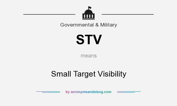 What does STV mean? It stands for Small Target Visibility