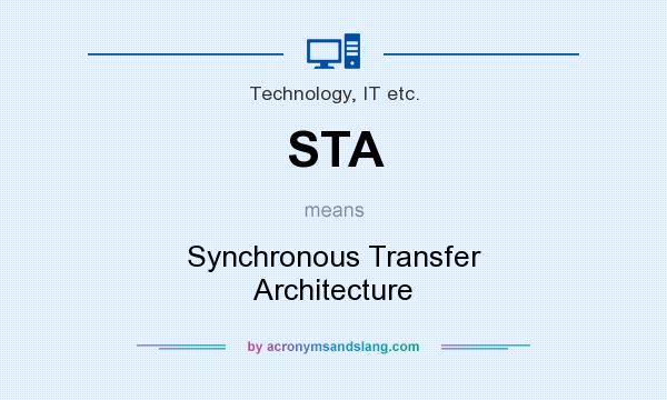 What does STA mean? It stands for Synchronous Transfer Architecture