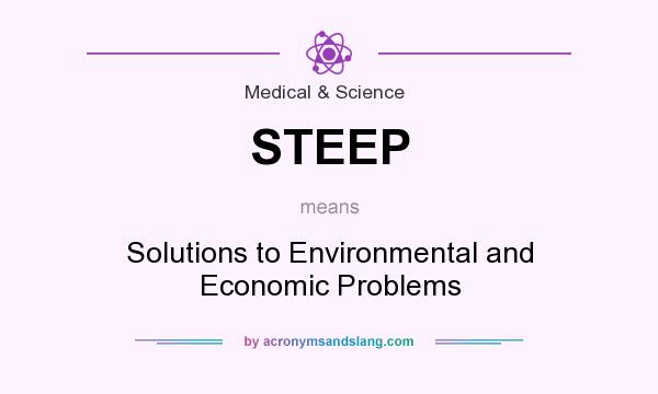 What does STEEP mean? It stands for Solutions to Environmental and Economic Problems