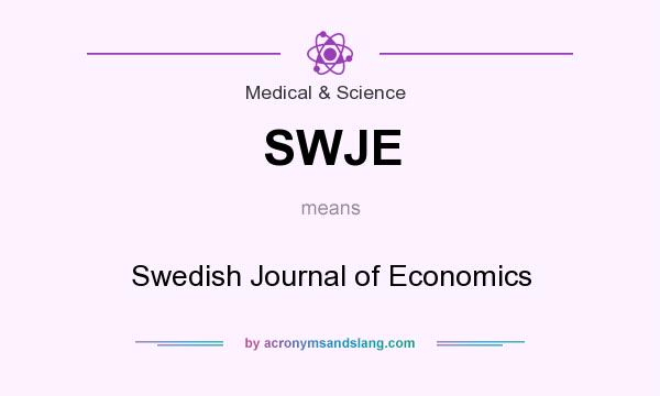 What does SWJE mean? It stands for Swedish Journal of Economics