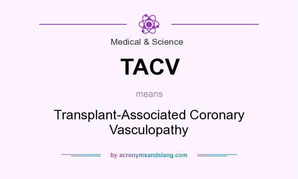 What does TACV mean? It stands for Transplant-Associated Coronary Vasculopathy